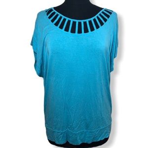 WD.NY Blue blouse Size XL